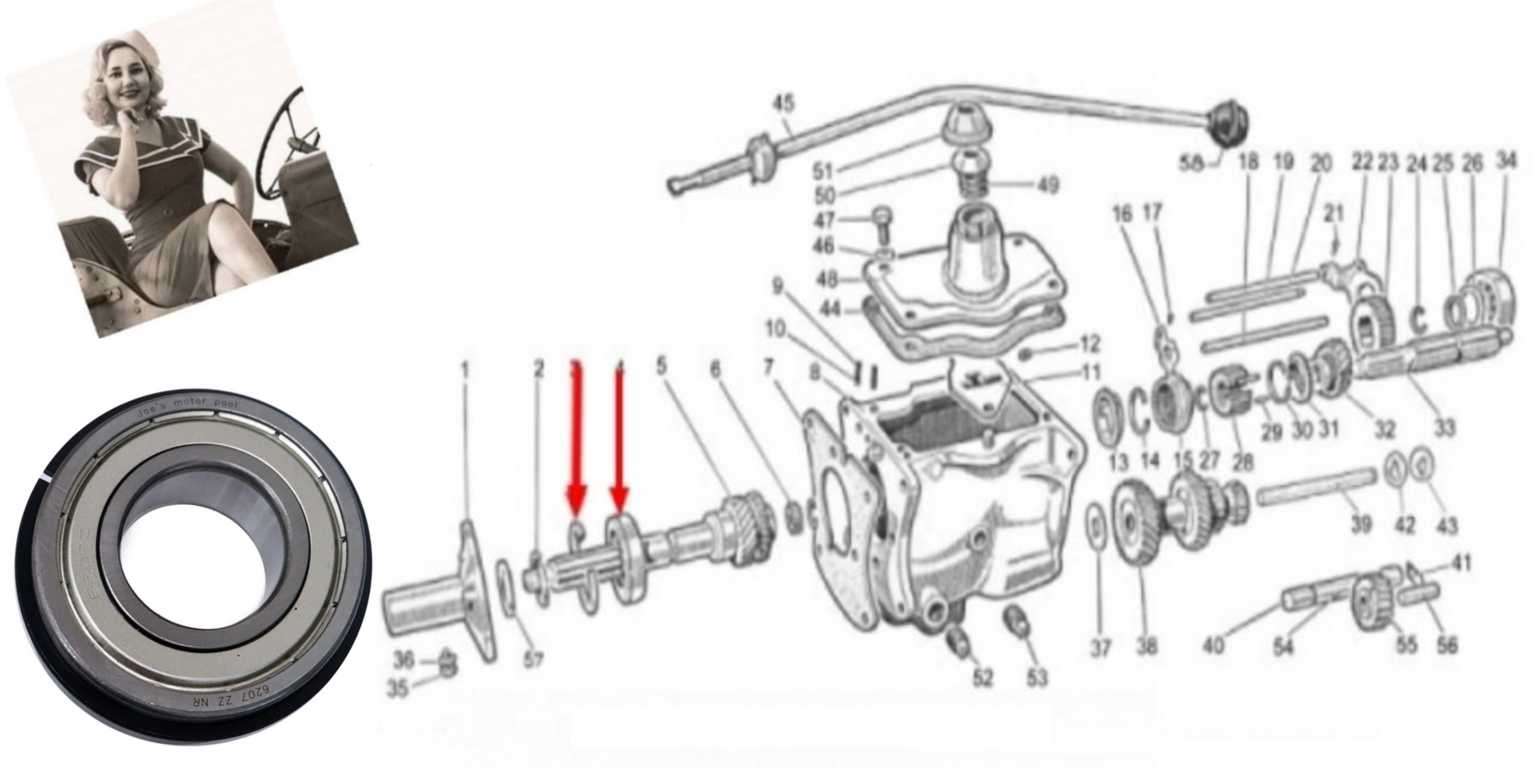 PŘEDNÍ KULIČKOVÉ LOŽISKO T84 6207 - ZZ