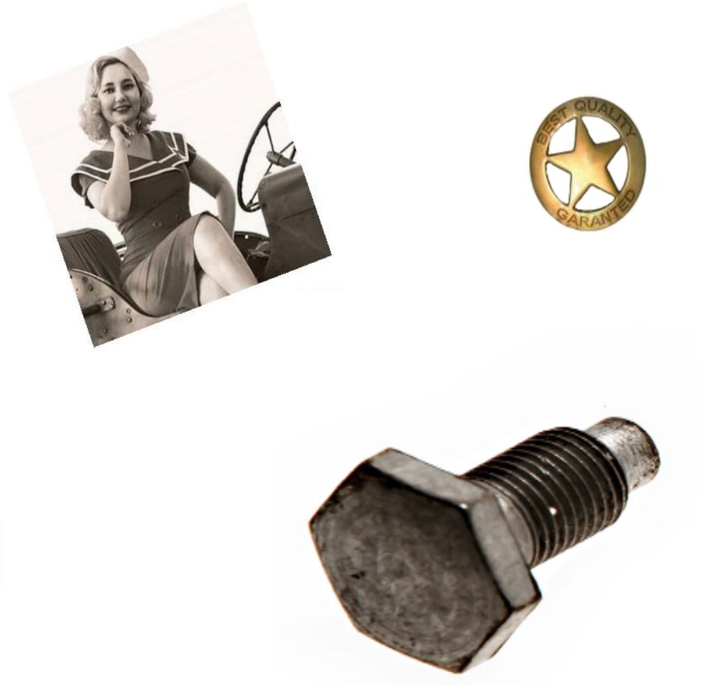 SPECIÁLNÍ ŠROUB STARTER BENDIX PRUŽINY  6V
