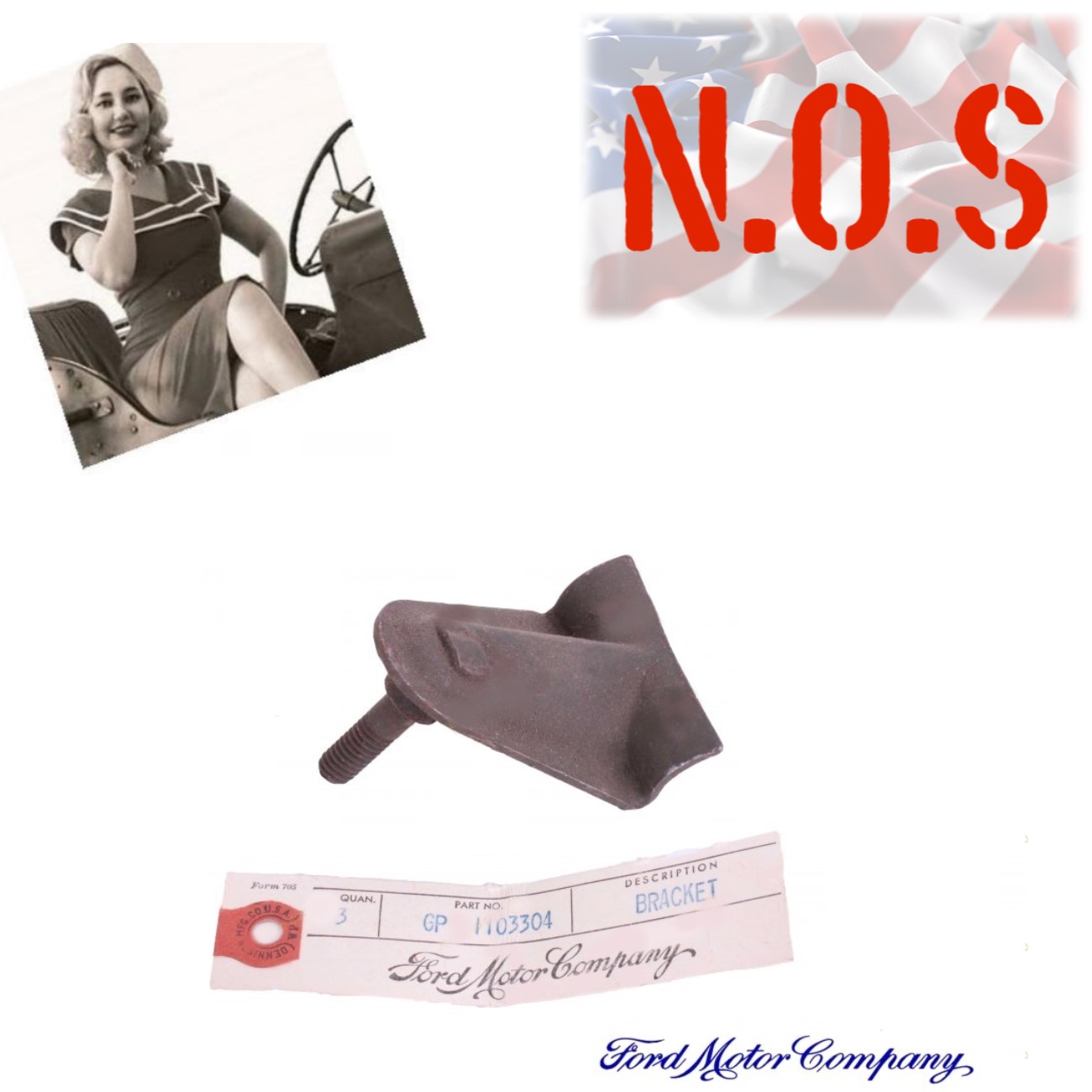 PODPORA TROJÚHELNÍK ČELNÍHO SKLA NA TRUBCE