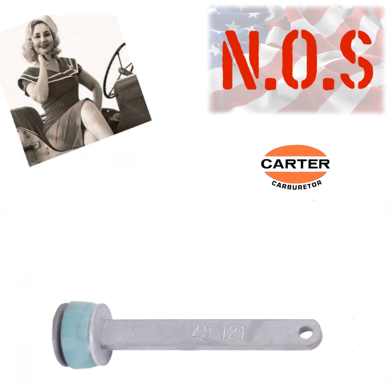 REKUPERAČNÍ ČERPADLO KARBURÁTORU CARTER (S OZNAČENÍM)