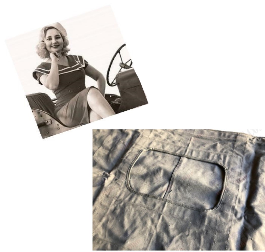 LETNÍ PLACHTA LATE JEEP 2. SVĚTOVÁ VÁLKA CANVAS
