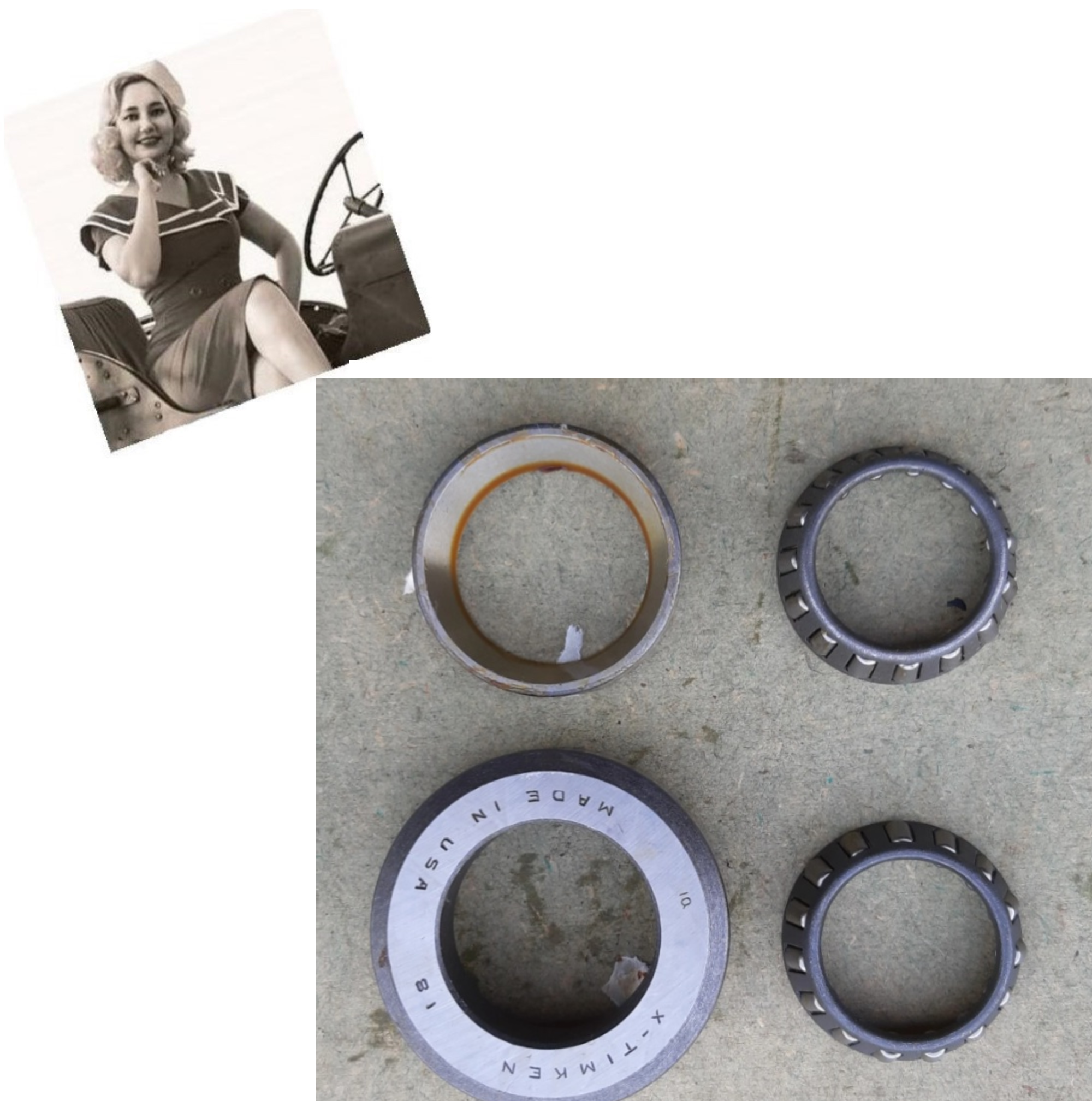 SADA LOŽISEK ŠNEKU ŘÍZENÍ  DODGE G502/G507