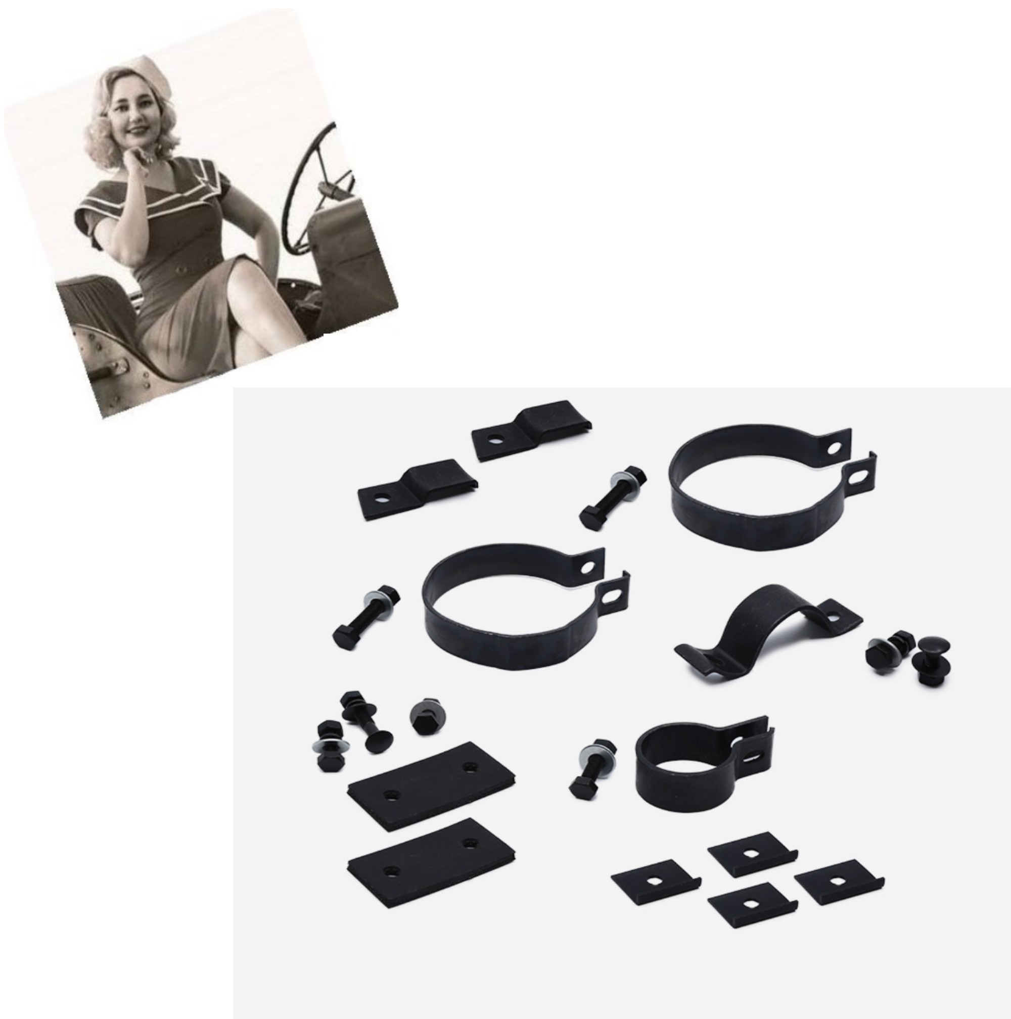 MONTÁŽNÍ SADA PRO KULATÝ VÝFUK "JMP"